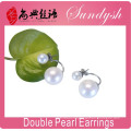 Double Pearl Earrings Baroque Jewelry Pearl Earrings